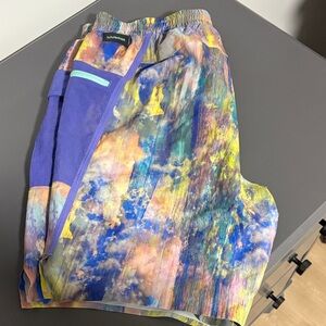 Lululemon Blue and White Athletic Shorts